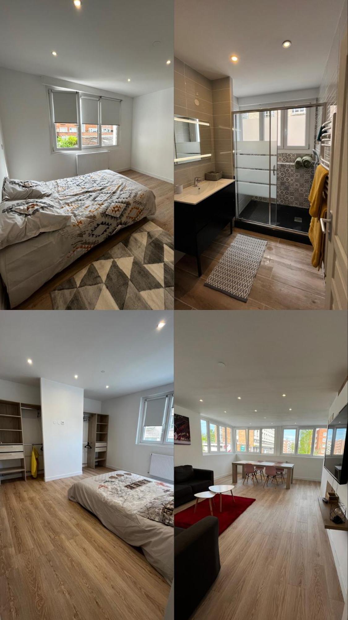 Grande Chambre Dans Loft A Deux Pas De La Plage Dunkirk Esterno foto